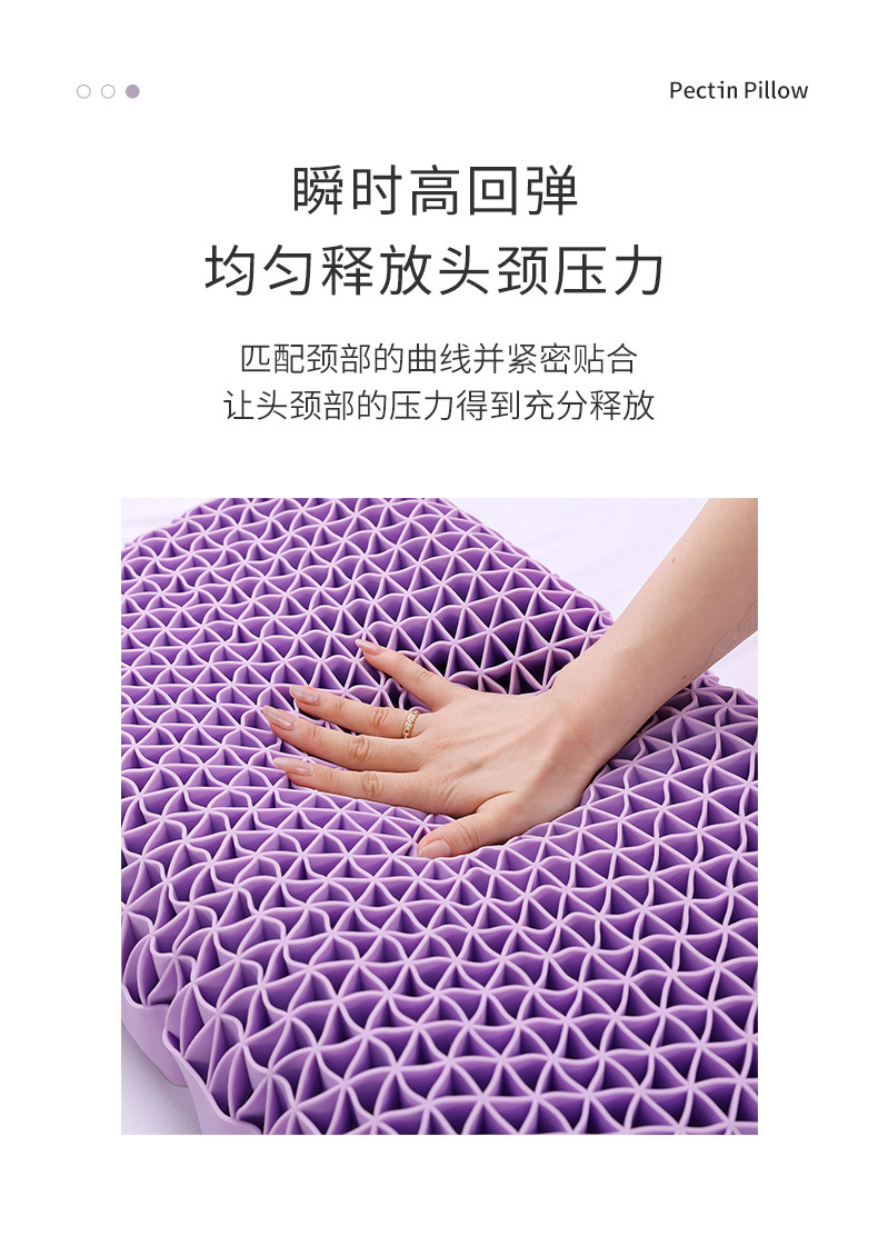 The non-pressure TPE pectin adult cervical spine protection pillow is skin-friendly, breathable, cool and washable pic 12
