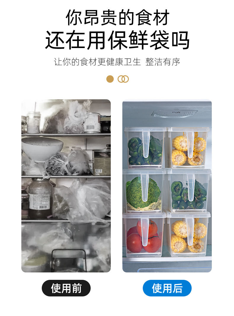 Большая коробка для хранения продуктов, коробка для сбора холодильников, коробка для хранения овощей, битума и битума pic 2