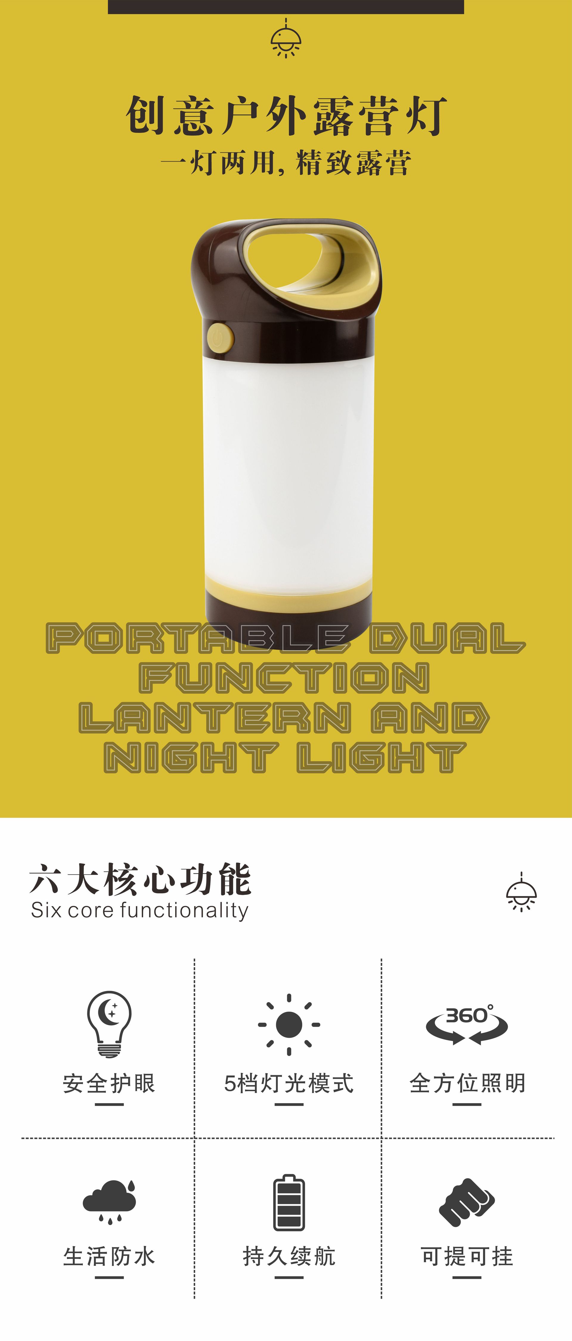 Outdoor tent lights, suspended camping lights, led horse lights, emergency lights, portable household camping lights, lighting camping lights pic 14