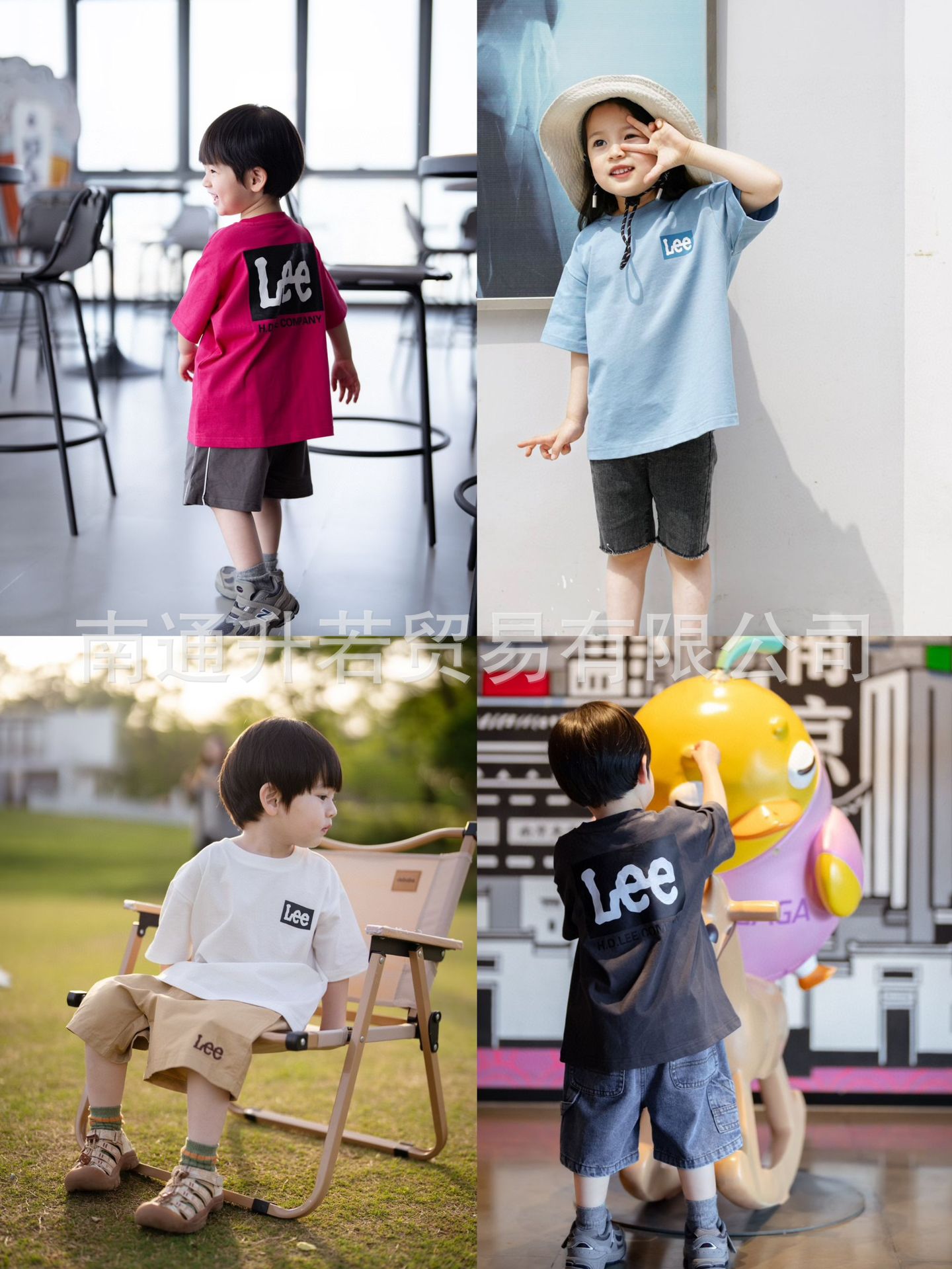 【 In Stock 】 New Japanese version Le* Classic four-color parent-child printed short-sleeved T-shirt for Summer 24 pic 2