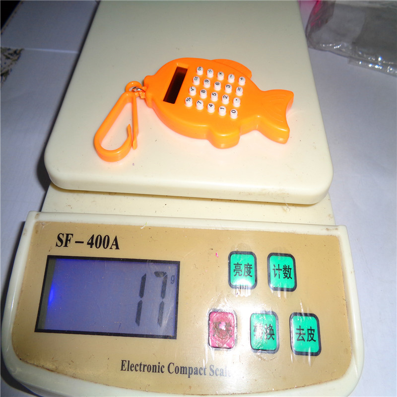 Gift keychain fish-shaped computer, male and female student learning calculator, street stall supply, factory direct sales pic 5