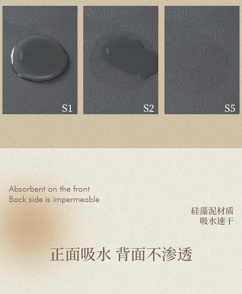 洗手间水龙头垫吸水杯垫吧台免洗隔热垫子卫生间洗手台香皂沥水垫详情6