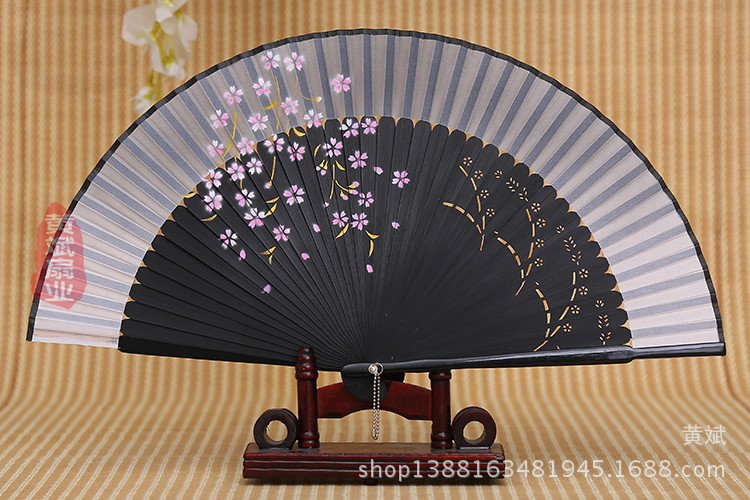 爆款畅销樱花扇 喷绘折扇 烤漆扇 女士精品折扇 日本扇 批发详情13