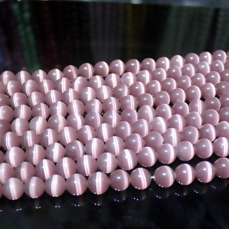 猫眼石珠子批发手串配饰散珠diy饰品配件手链项链耳环圆形串珠详情19