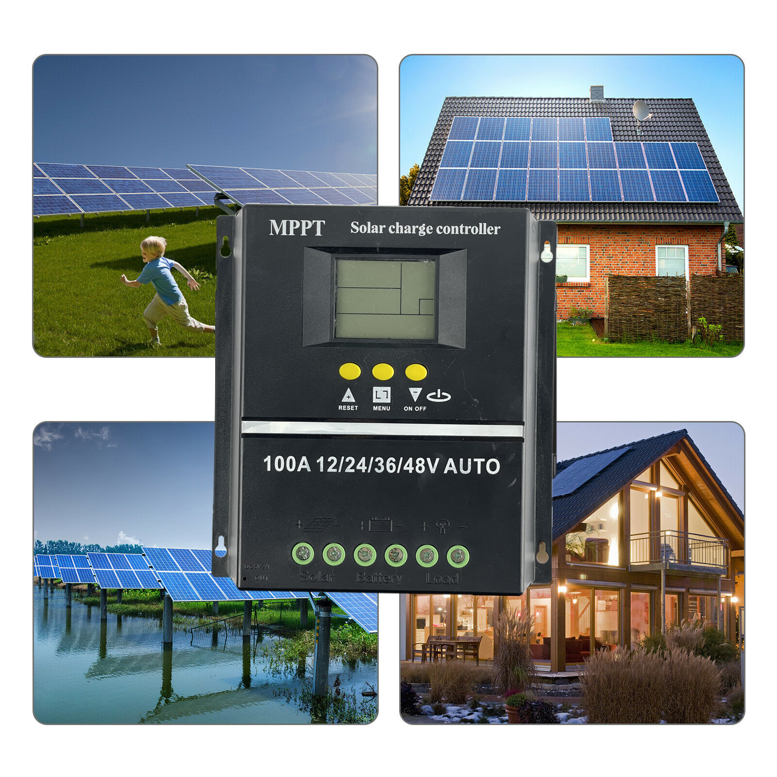A series solar MPPT controller, solar off-grid system, power generation system, mppt charging four-voltage pic 3