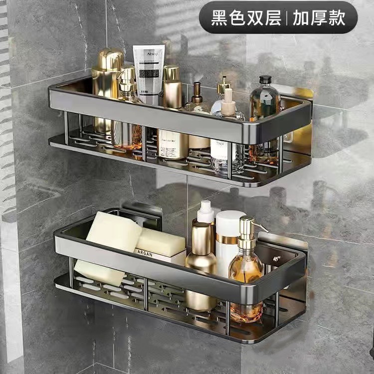 Non-drilling bathroom storage rack, wall-mounted toilet, washbasin, bathroom wall storage rack pic 7