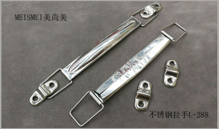 Stainless steel handle folding handle for heavy-duty industrial plate lifting box spring handle box ring handle 98mm pic 4