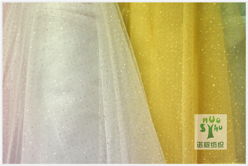 Knitted polyester bright filament, gold and silver illuminated filament, American mesh decorative headwear, American mesh fabric hair accessory, mesh fabric, gauze pic 3