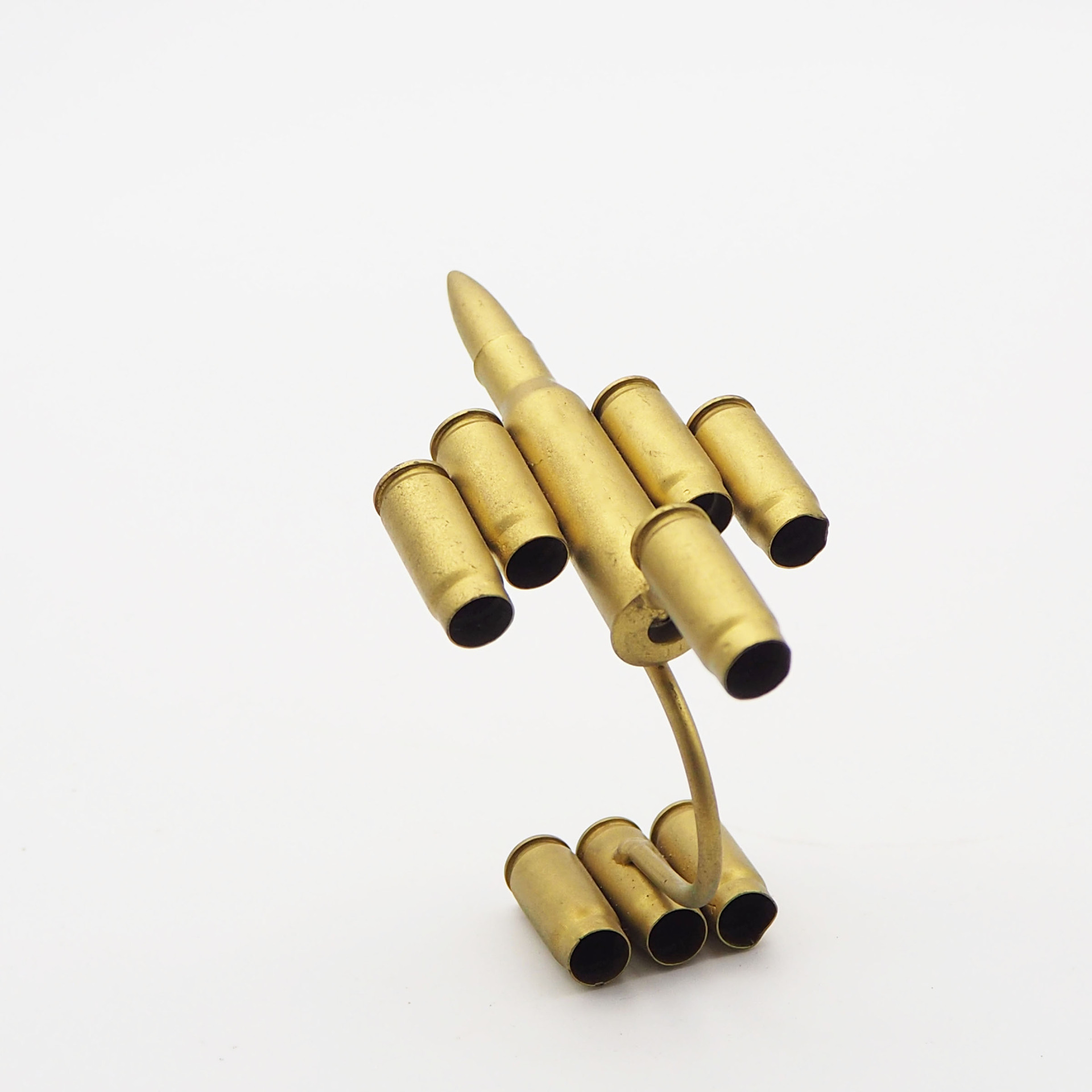 Wholesale of bullet case handicrafts, bullet case welding small aircraft, the smallest take-off small aircraft bullet case model ornaments pic 4