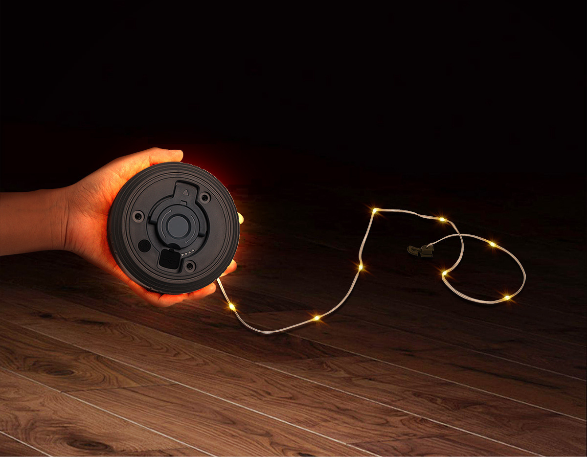 多功能LED露营灯USB充电户外帐篷灯七彩氛围串灯收纳野营灯便携式手提灯户外露营应急灯彩光节日氛围伸缩露营灯详情6