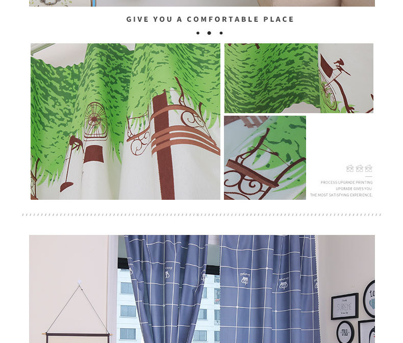 Curtains for shading, bedroom shading, privacy protection, dormitory shading, inss wind new style, heat insulation, rental room shading pic 21