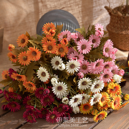 20花小丁香高档仿真花绣球花康乃馨婚庆家居摆放装饰软装设计假花详情1