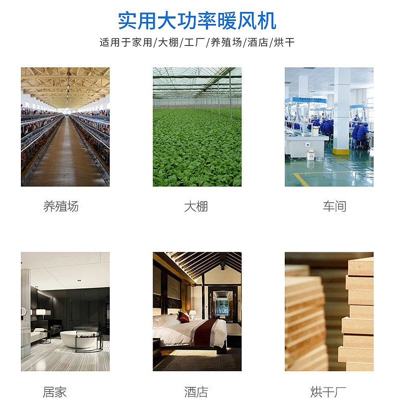 Cross-border European standard 3KW220V ceramic PTC warm air blower, square household and office energy-saving heater, hot air blower can be customized pic 7