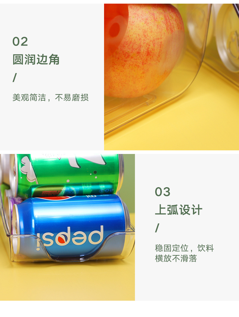 Kitchen refrigerator storage box, takeout food preservation box, PET refrigerator storage, desktop storage box pic 14