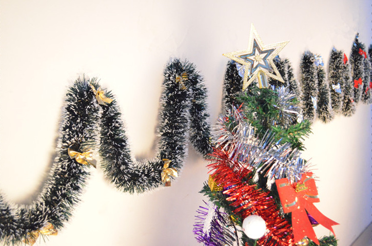 9 cm and 2 meters long dark green encrypted color strips, Christmas wool strips, decorative ribbons, rubia, wedding and festival decoration manufacturer pic 9