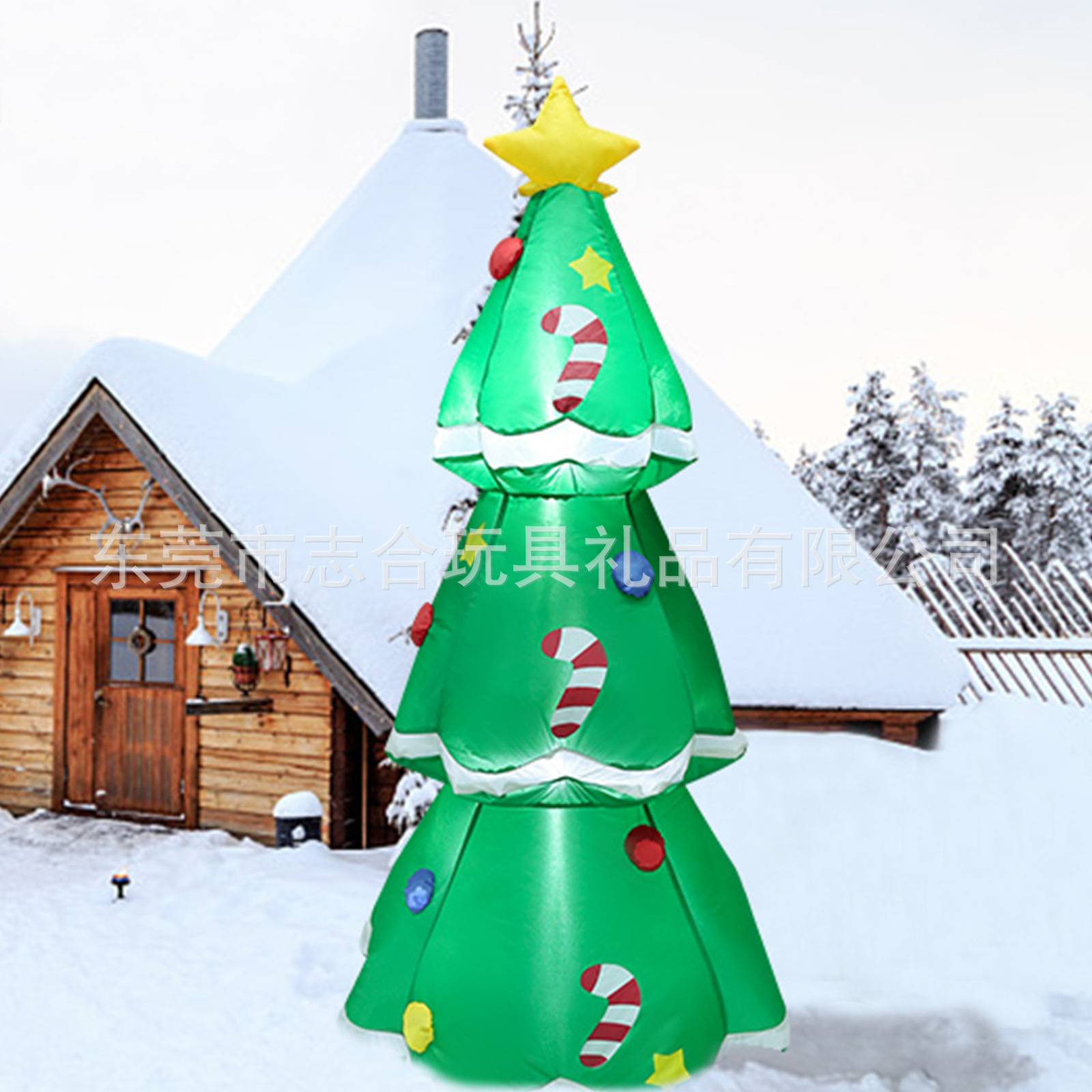 Offline recommendation: 1.2-meter five-pointed star Christmas tree inflatable inflatable Christmas stocking gift package, inflatable tree figurine doll pic 20