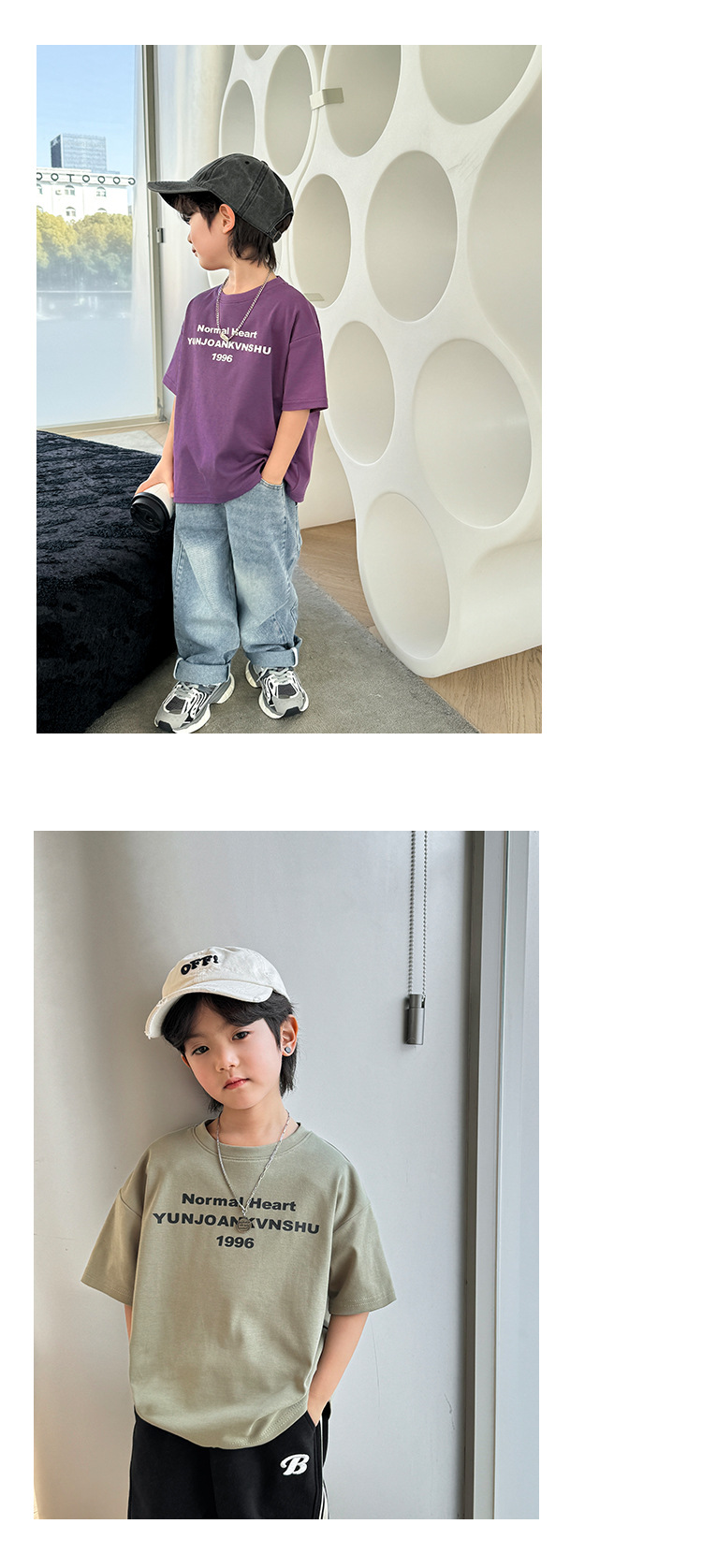 海妈家2024夏季新款男童潮范纯棉短袖T恤儿童韩版中大童上衣半袖详情10