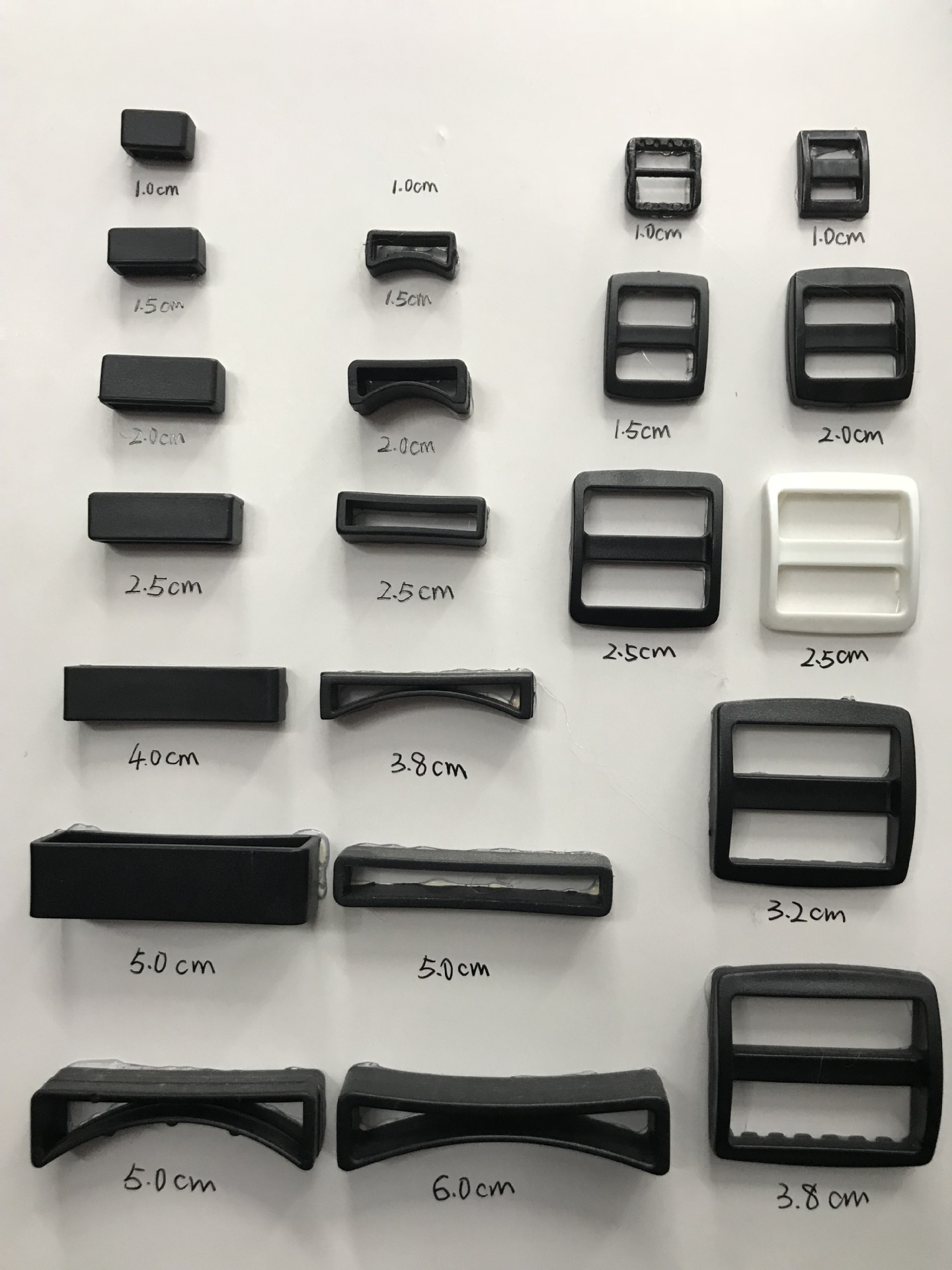 Low-price promotion: Backpack webbing buckles, ladder buckles, square buckles, plastic adjustable buckles, three-position buckles pic 19