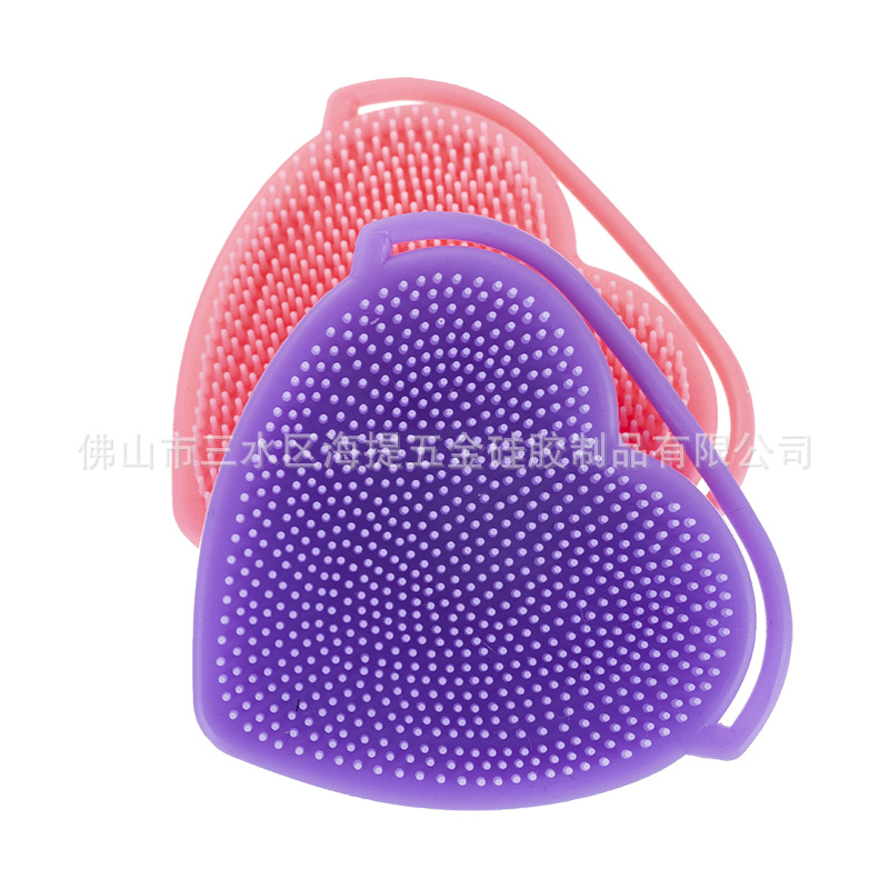Silicone multi-functional cleaning brush for face washing on the front and scrubbing on the back. Exclusive for export. Exclusive for export pic 3
