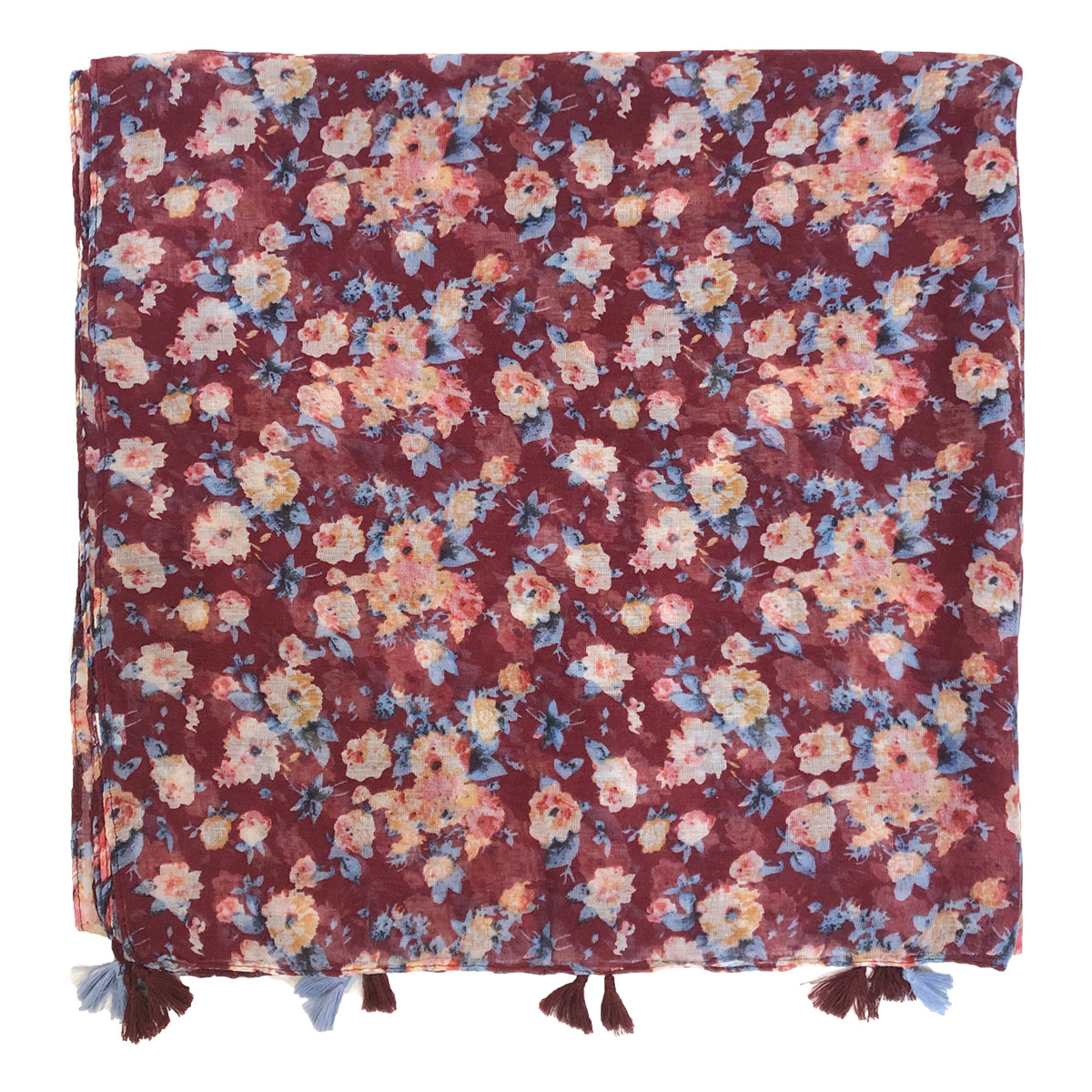 一件代发新款欧美春夏季时尚百搭印花流苏围巾 披肩 跨境专供 工厂批发详情18