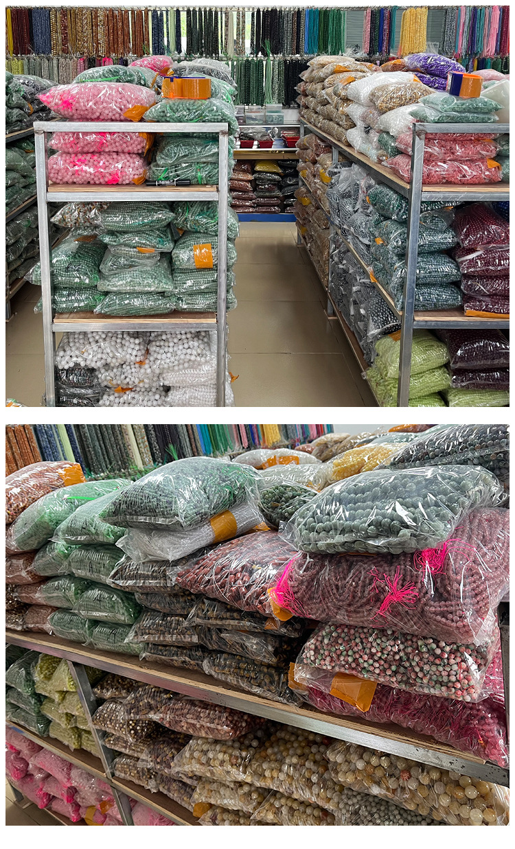 玛瑙珠子散珠批发玉石diy串珠圆珠半成品天然玉髓黑黄绿红玛瑙珠详情79