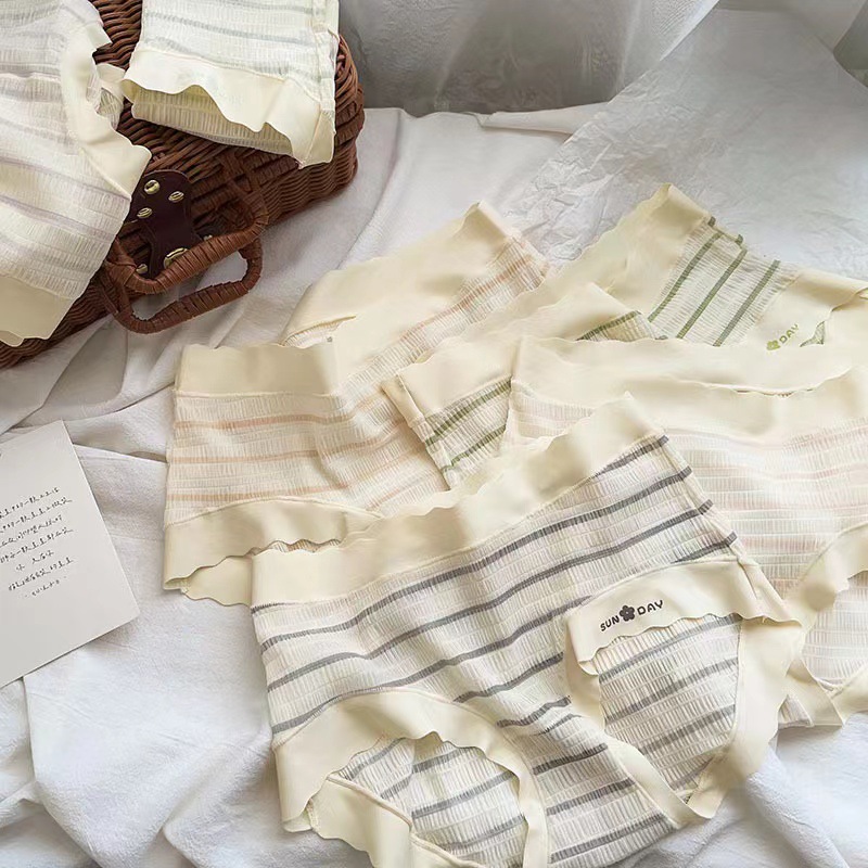 平角内裤女士人棉中腰全棉抗菌裆少女不夹臀舒适高弹透气学生内裤详情9