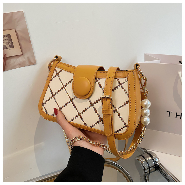 夏季包包女2021新款潮时尚链条腋下包法棍包法国小众百搭斜挎包详情17