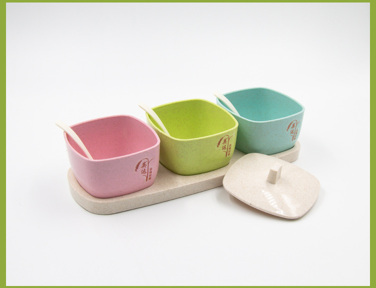 Three or four sets of seasoning boxes, salt and sugar seasoning boxes, multi-style seasoning combination sets, seasoning jars pic 14