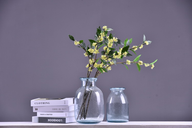 Wholesale artificial yellow osmanthus and laurel, green landscape garden artificial trees, decorative golden osmanthus leaves, home, hotel and homestay artificial flowers pic 9