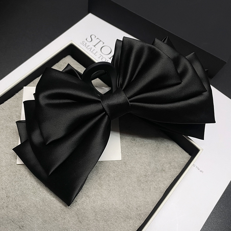 Yiwu accessories bow hair clips, new style hair grips, light luxury and high-end feel, back of the head shark clip hair accessory pic 19