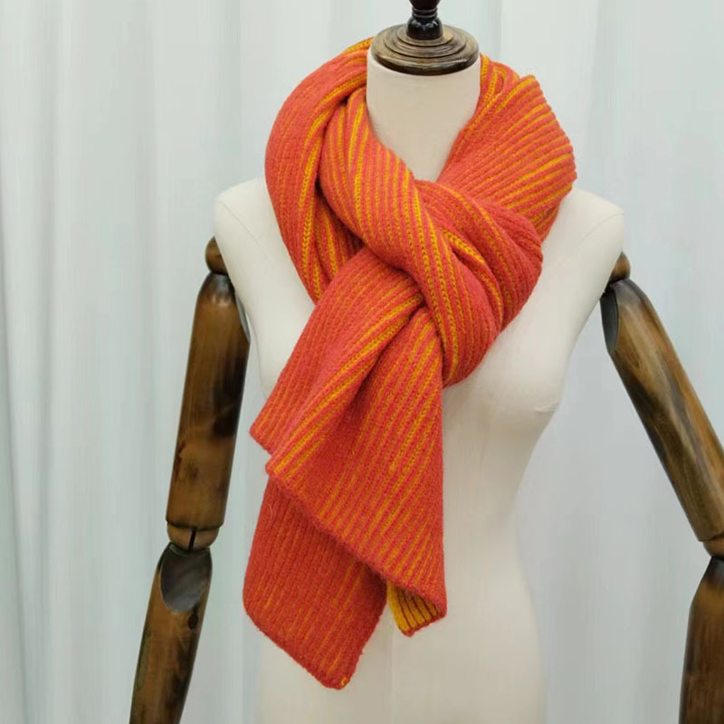 围巾女冬季韩版百搭学生日系纯色针织加厚ins潮流行详情4