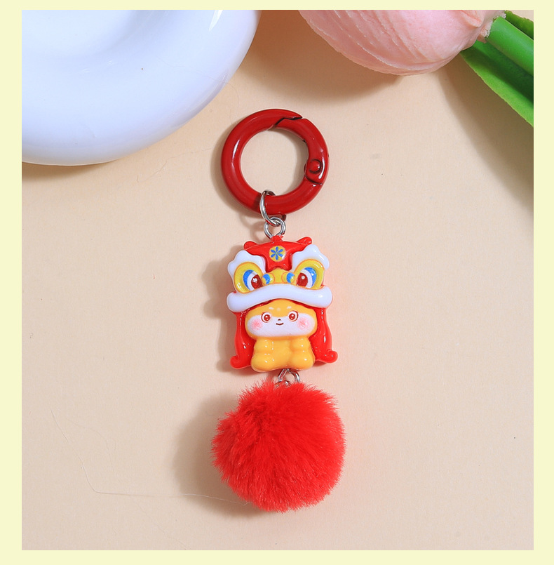 彩色小毛球吊坠新款手工diy饰品配件创意挂件钥匙扣材料批发详情26