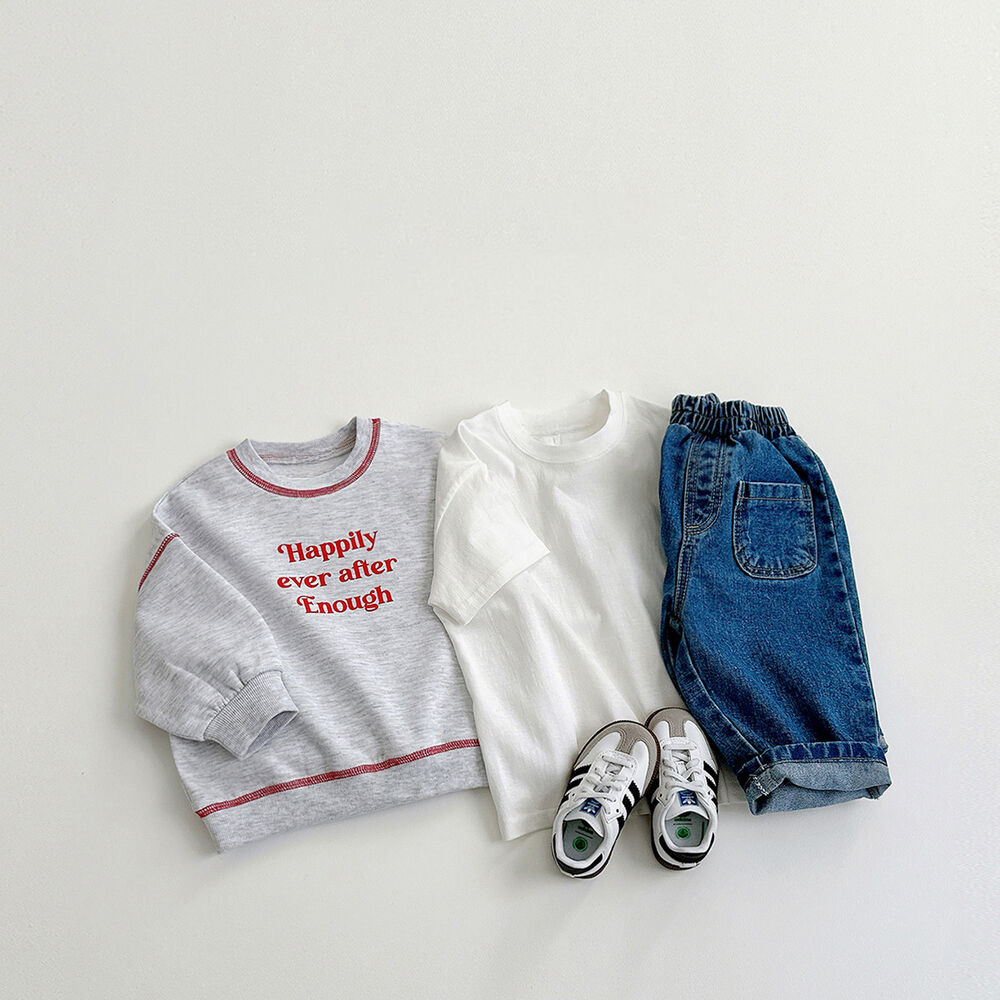 小童短袖T恤2025新款夏季宽松童装ins款时髦中小童夏装短袖上衣详情33