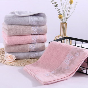 Wholesale pure cotton towels, thickened, soft, absorbent, polyester-cotton, all-cotton household face towels, gift embroidered, Gaoyang County factory pic 12