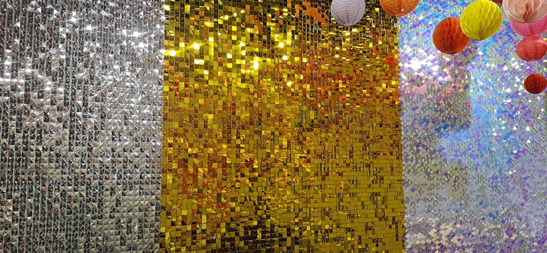 新款透明带孔亮片风动板亮片门头风动扣板广告牌装饰动感扣板舞台详情13