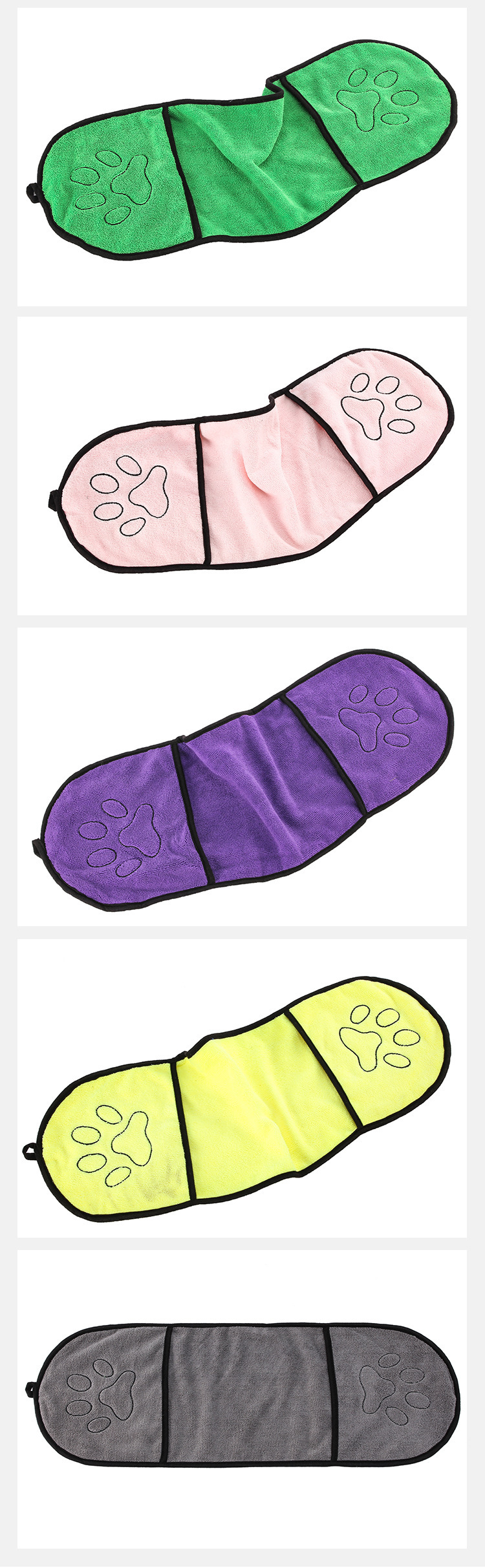 New pet towel, pet pocket, quick-drying and comfortable towel, ultra-fine fiber bath and drying pet towel pic 6