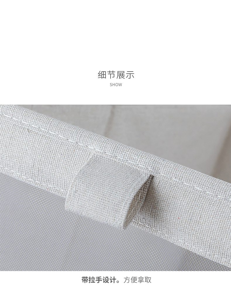 Viewing window fabric storage box, pants and clothes storage wonder, wardrobe clothes storage box, drawer-type organization box pic 7