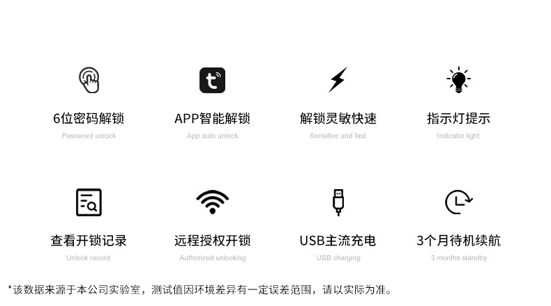 One-piece consignment smart graffiti APP for backpacks, suitcases, dormitories, cabinets, gyms, home anti-theft passwords, small locks pic 2