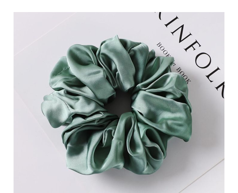 Wholesale French satin large intestine hair band, Korean style ins solid color fabric high-end hair accessory, extra-large pig large intestine hair band pic 28