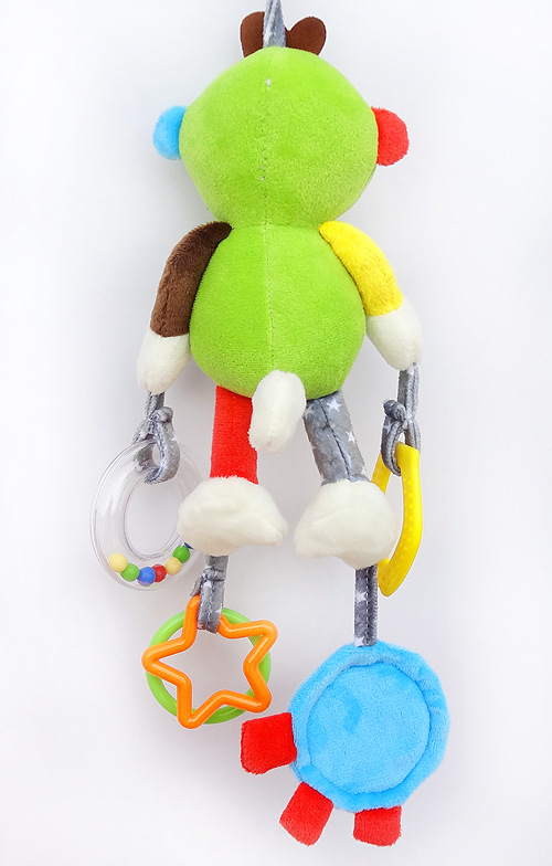 JJOVCE Baby Intelligence Soothing Doll, multi-functional animal bed bell, bed hanger, stroller hanger, baby cloth toy doll pic 37