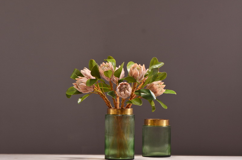 Wholesale of high-end artificial flowers such as faux emperor flower, South African princess flower, flocked faux flowers, hotel banquet table flowers, and homestay decoration pic 17