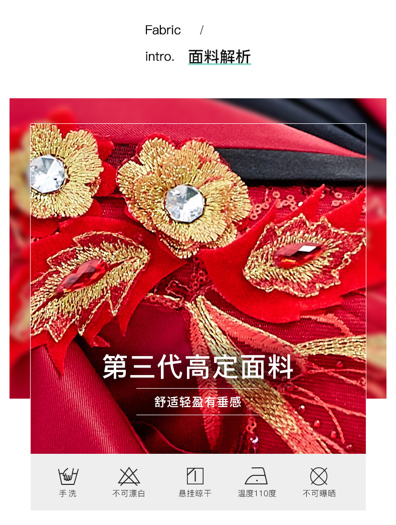 男童西装套装儿童红色西服花童婚礼主持人走秀演出服男孩生日礼服详情4