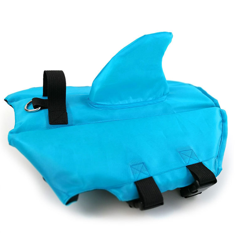 New pet clothing, shark fin dog swimsuits, large and small dog water entertainment fashion swimming pet life jackets pic 5