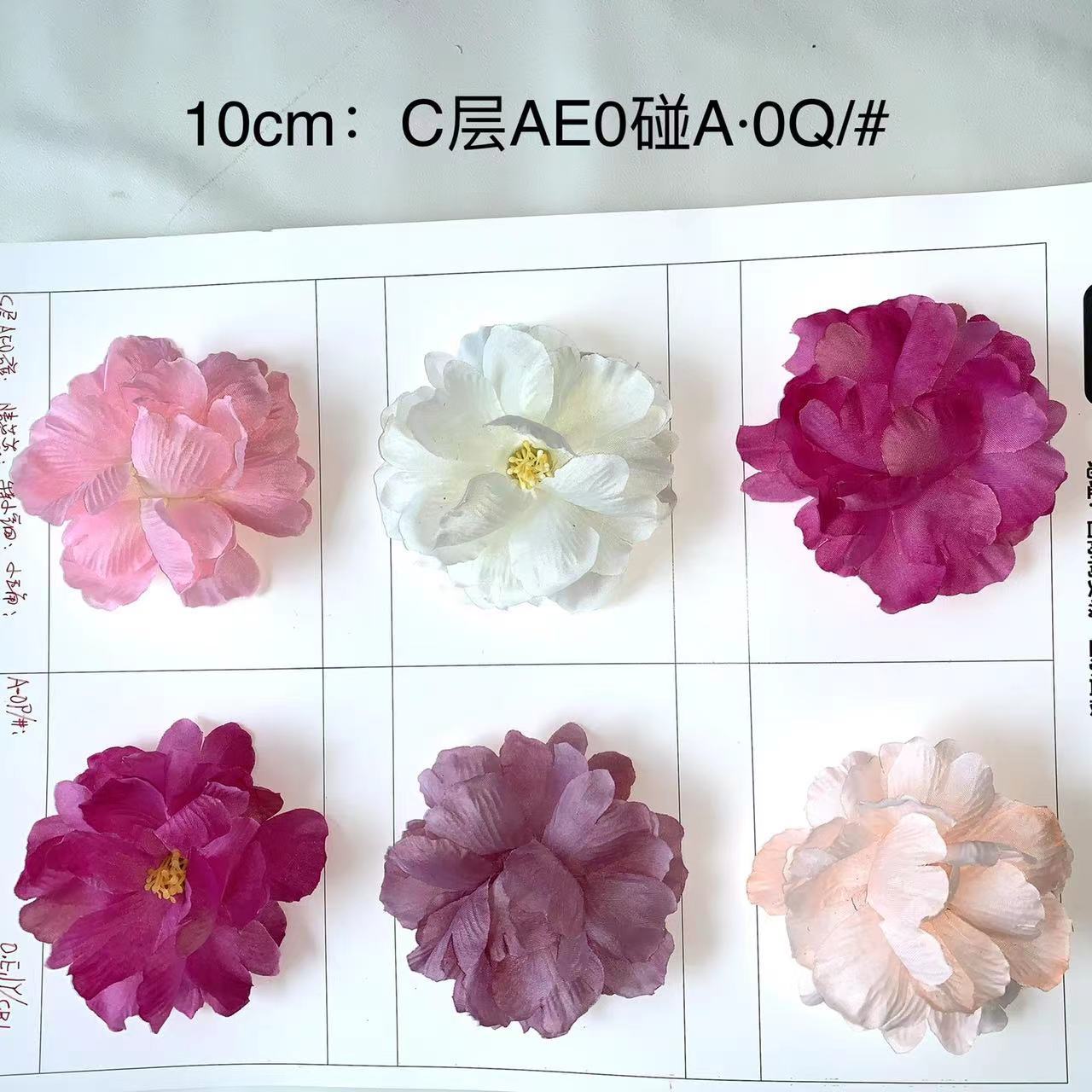 A comprehensive collection of artificial peony flowers, hibiscus flowers, cheap and beautiful headbands, clothing flowers, super grand artificial flower heads wholesale pic 1