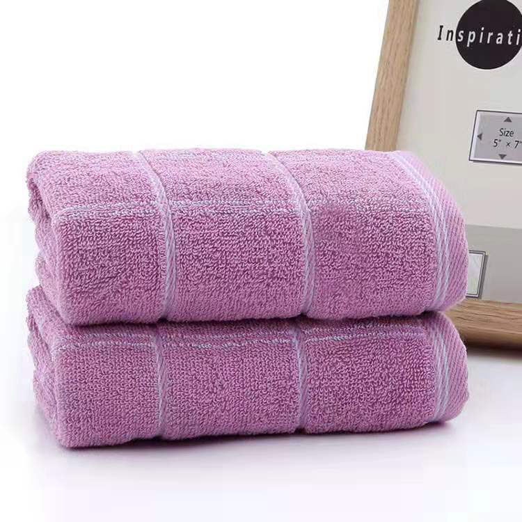 Factory wholesale pure cotton thickened checkered towels, absorbent household daily face towels, gift customization logo pic 18