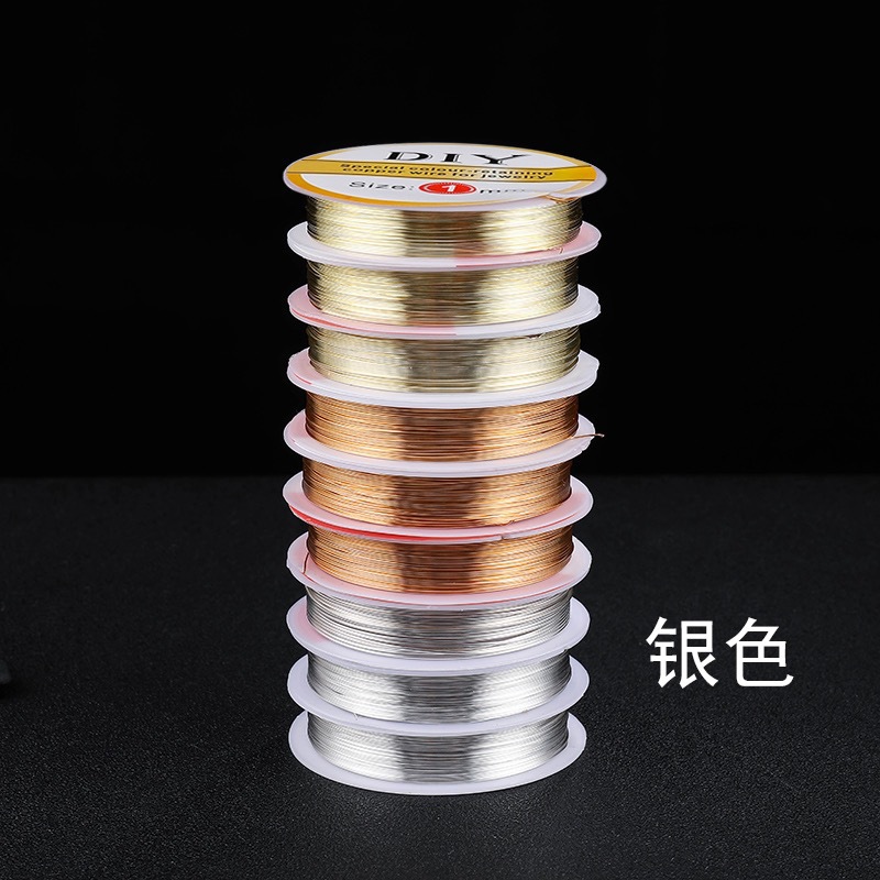 14K gold-coated color-retaining copper wire, kc gold and silver copper wire, gold wire winding, braided and shaped, diy handcrafted soft wire with strong color retention pic 7