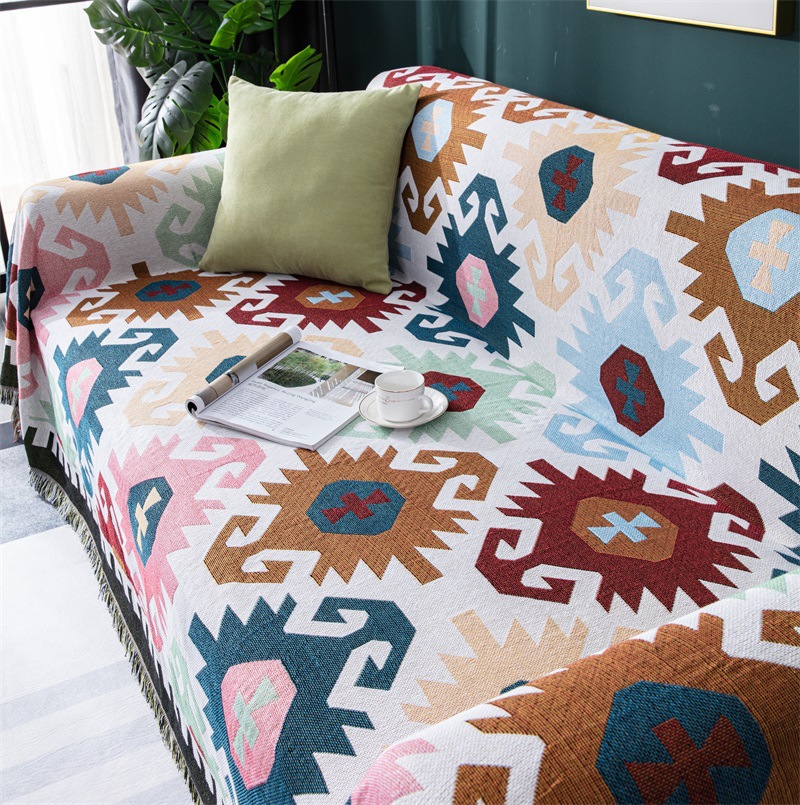 特价清仓甩货双面沙发垫巾防尘全盖布线毯万能沙发套罩ins网红毯详情45