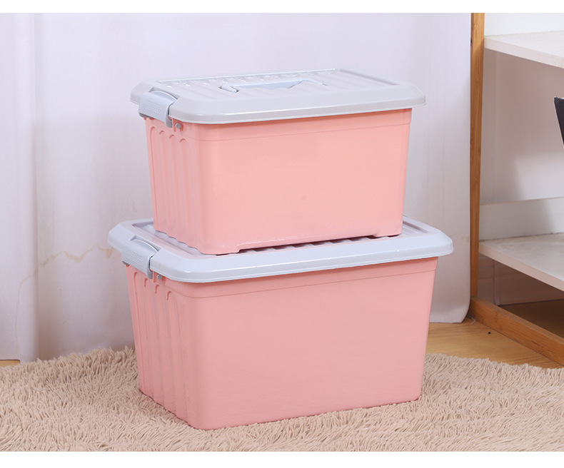 Factory wholesale plastic storage boxes, home storage boxes, storage boxes, hand-held thickened organizing boxes, and can be printed with logos pic 20