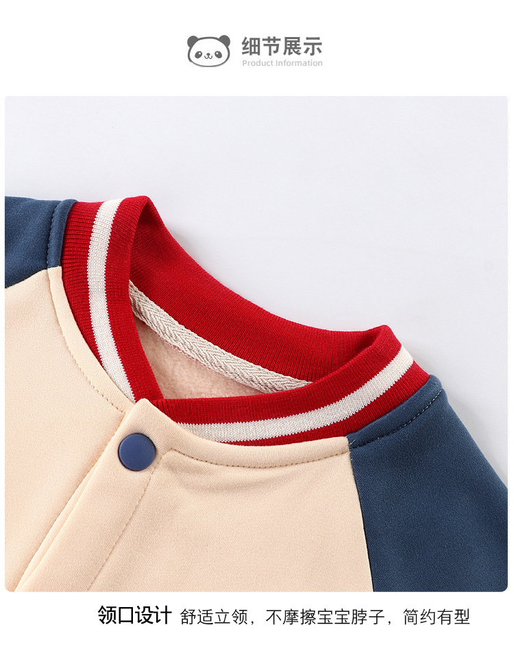 Niños peluche chaquetas chaquetas hombre niña casual béisbol ropa bebé otoño invierno exterior cardigan niños al por mayor pic 8