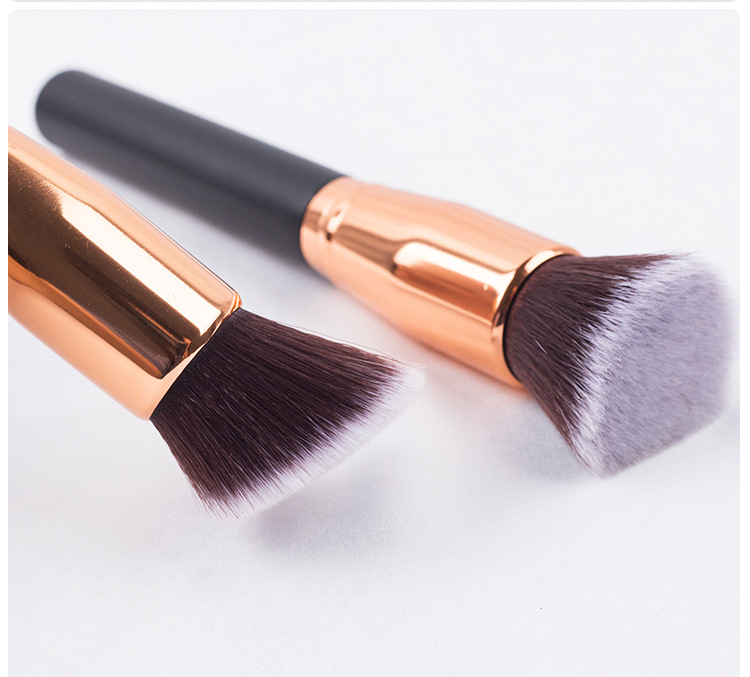 New plastic single-stem loose powder foundation brush, gradient soft bristle blush brush, portable and portable beginner makeup brush pic 9